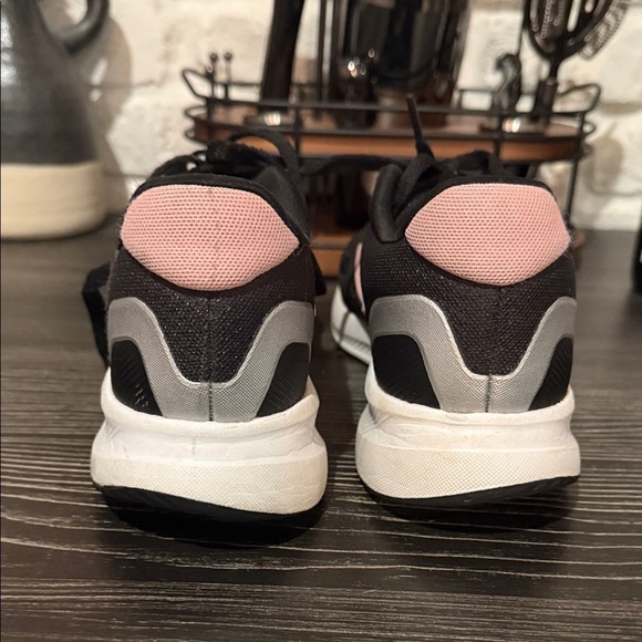 adidas Kids Black and Pink Sneakers - Picture 4 of 7